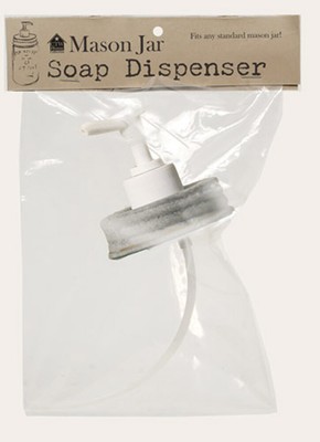 Mason Fruit Canning Jar Soap/Lotion Pump&Lid Rustic Primitive Kitchen/Bath Decor Unbranded SD-WHITEPUMP