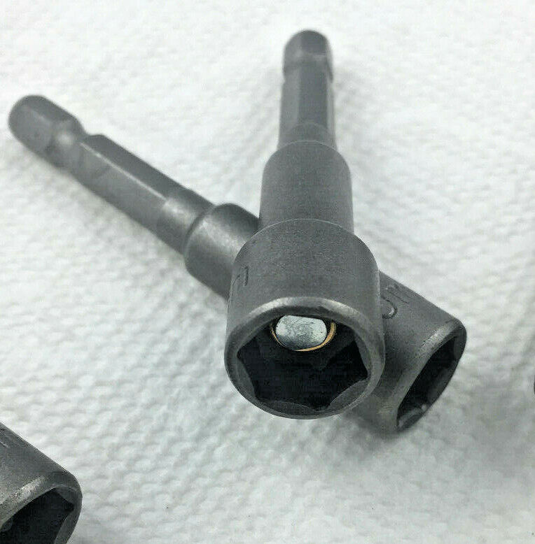5 PCS 9/16" X 2-9/16" magnetic Nut & Bolt Driver Quick Release 1/4" Hex Shank* LastCut