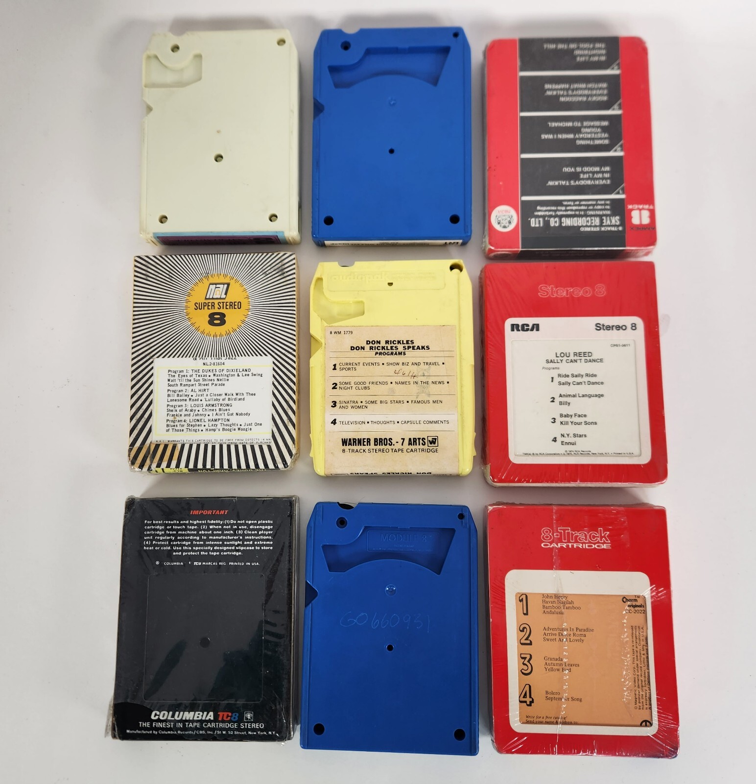 8-Track Tape Lot Rock Jazz Comedy Abba Lou Reed Mountain Nat King Cole Untested Без бренда - фотография #3
