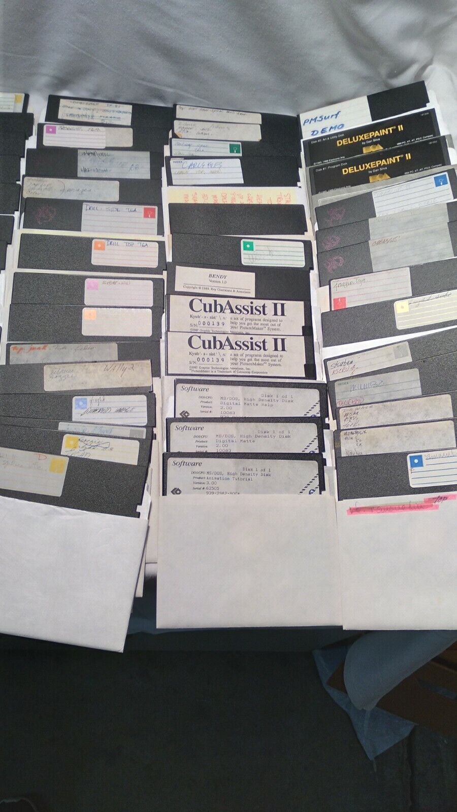 LOT OF 143 (143 total disks) 5.25" Floppy Disks MS-DOS Freeware /Blank/ Software MS DOS - фотография #4