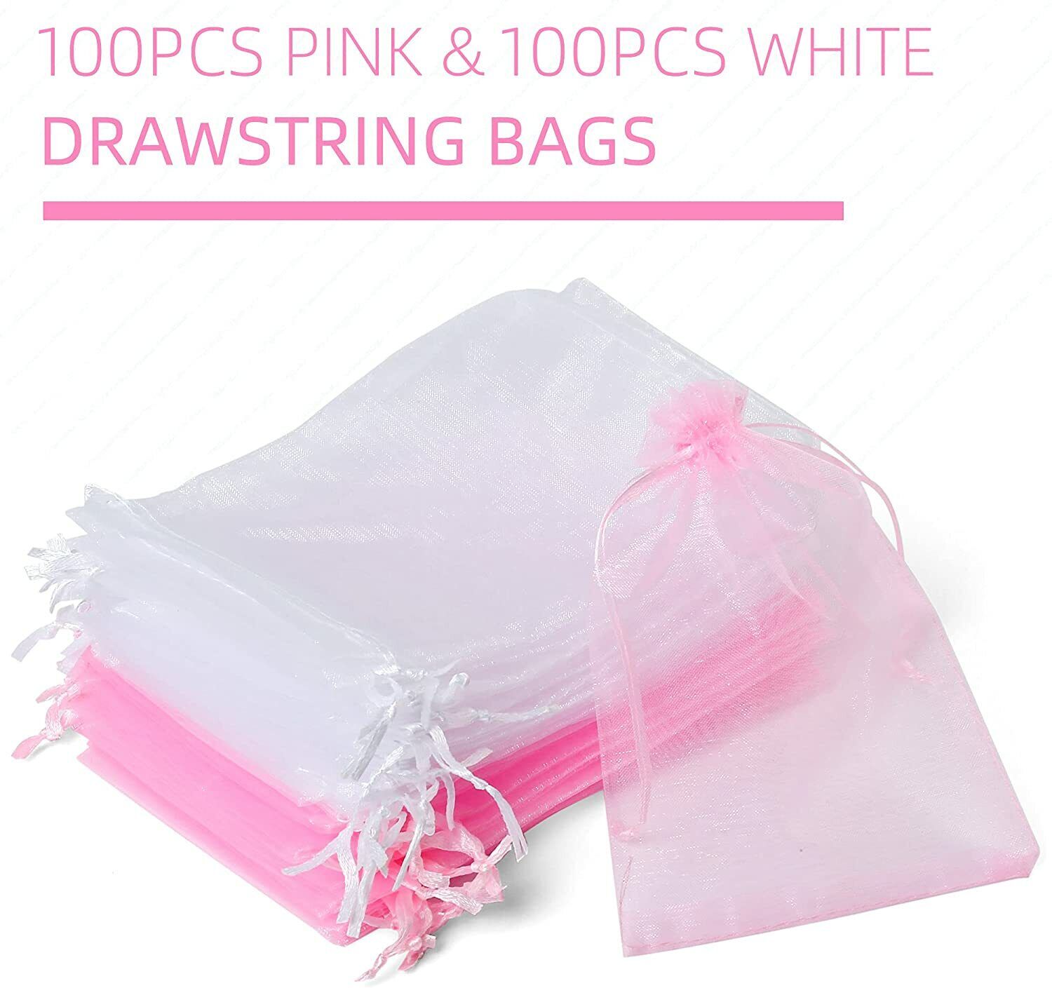 Organza Wedding Party Favor Gift Candy Sheer Drawstring Gift Bags Jewelry Pouch LotFancy - фотография #3