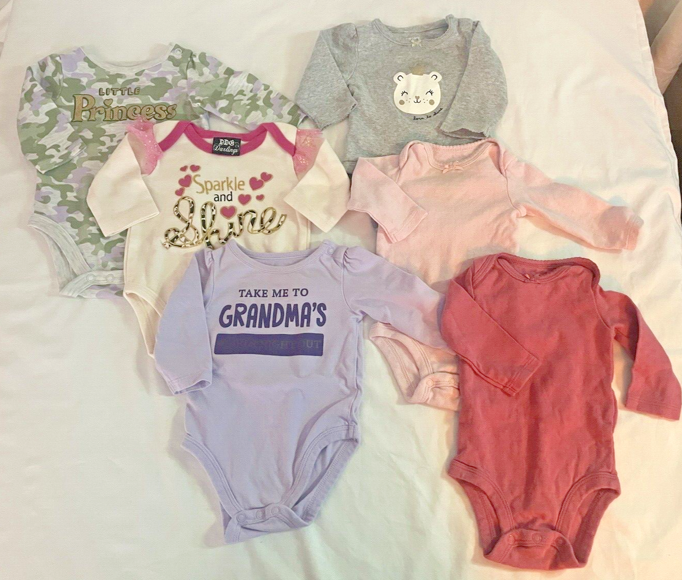65 Pc 0-3 Mo Baby Girl Clothes + Hats & HeadBands Big Huge Bundle Set Lot Mix - фотография #8