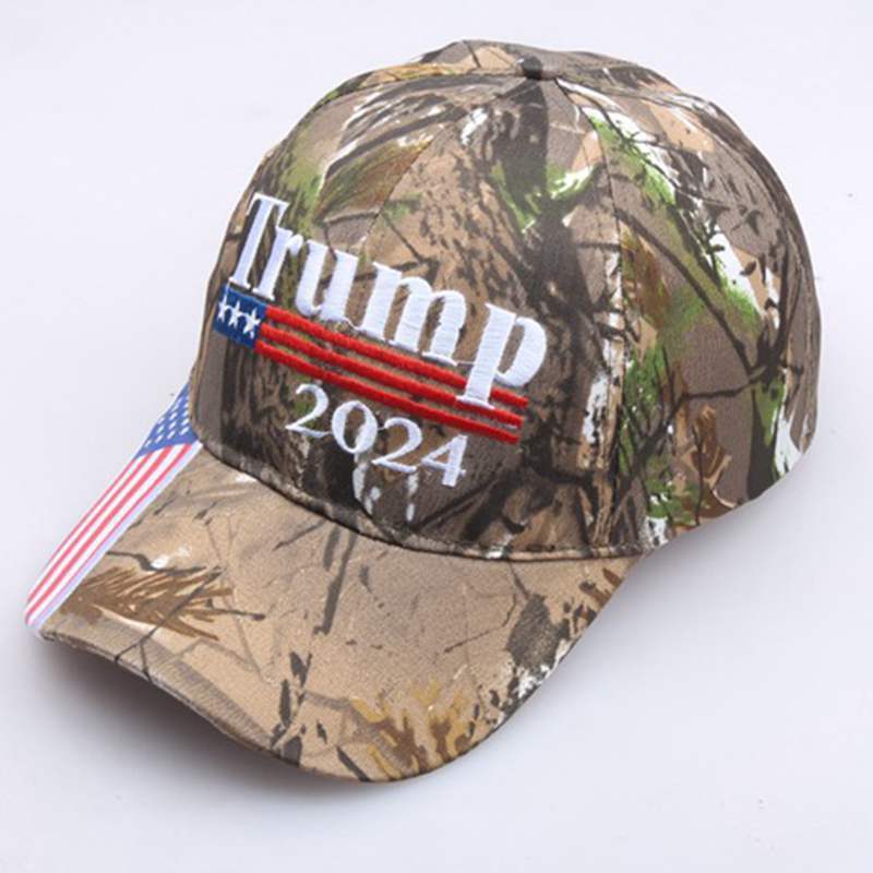2 pack Trump 2024 US president cap Hat USA flag Camouflage baseball embroidery Без бренда - фотография #2