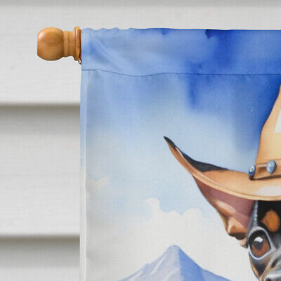 Miniature Pinscher Cowboy Welcome Flag Canvas House Size DAC5940CHF Без бренда - фотография #3