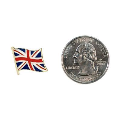 3 BRITISH FLAG PINS 0.5" Lapel Pin UK Union Jack England Hat Tie Badge Lot Set   Без бренда - фотография #5
