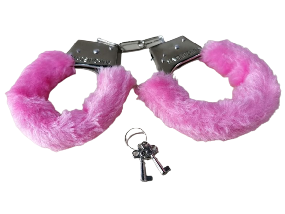 3 Furry Fuzzy Costume Handcuffs Metal Wrist Cuffs Soft Bachelorette Hen Party US Unbranded Does not apply - фотография #4