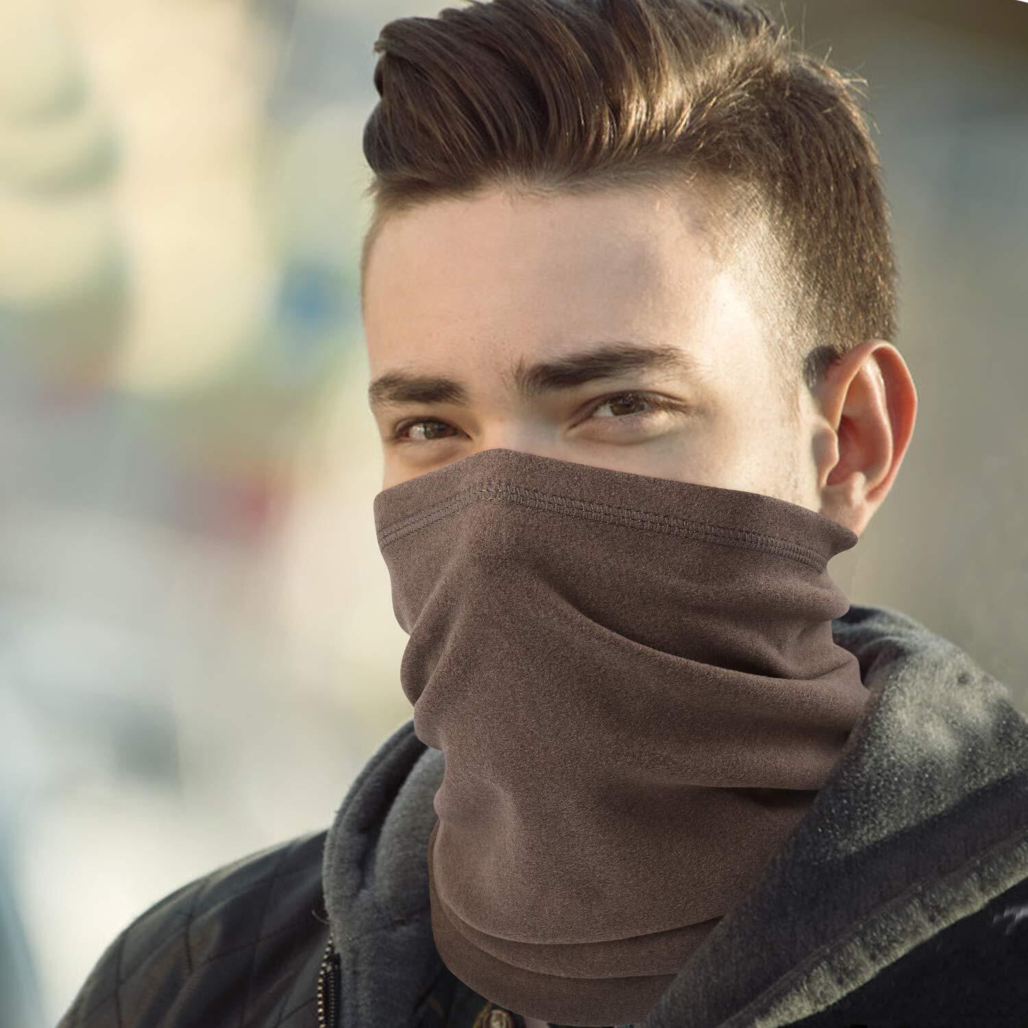 Winter Fleece Neck Warmer Windproof Ski Bandana Half Face Mask for Men & Women Unbranded Dot Not Apply - фотография #6