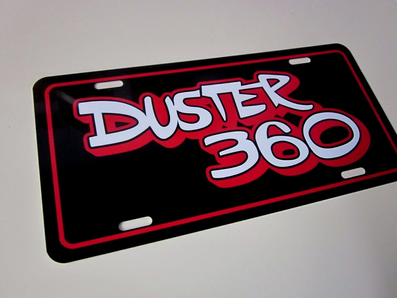 Black Plymouth DUSTER 360 license plate tag  1974 1975 1976 74 75 76 Без бренда Duster 360 - фотография #3