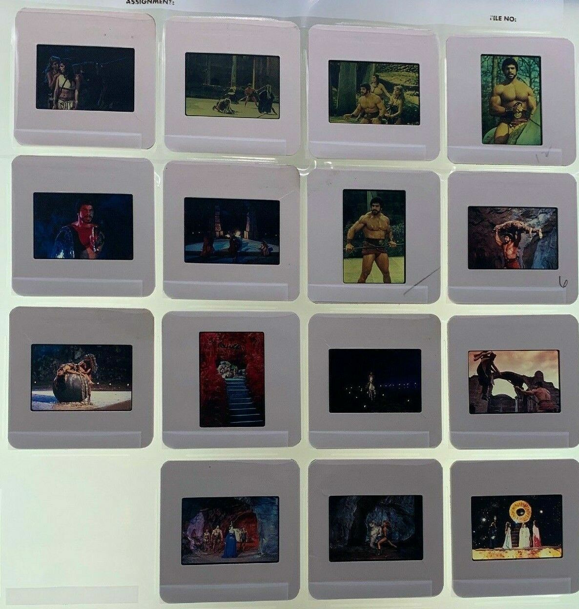 15 The Adventures of Hercules Movie 35mm Slides Lou Ferrigno Promo 1985 Vtg Lot Без бренда - фотография #6