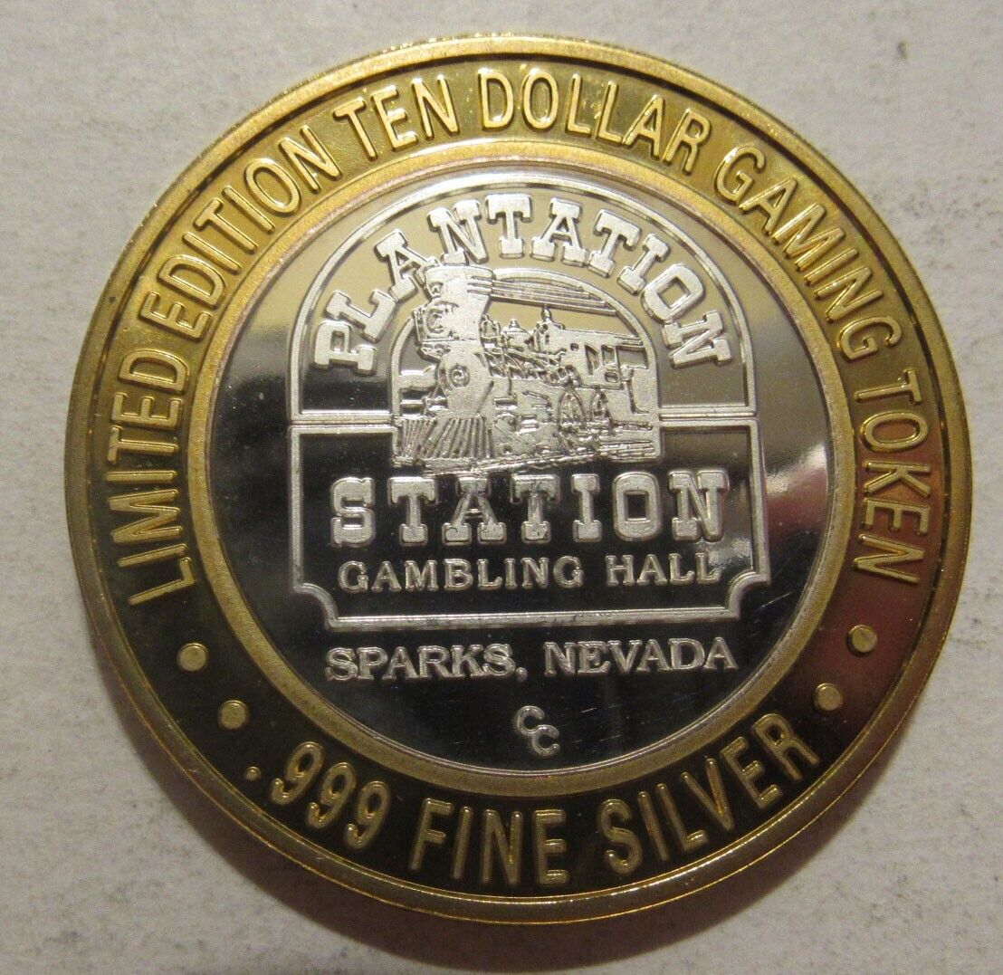 Plantation Station Ten Dollar Silver Gaming Token Free Shipping Без бренда - фотография #3