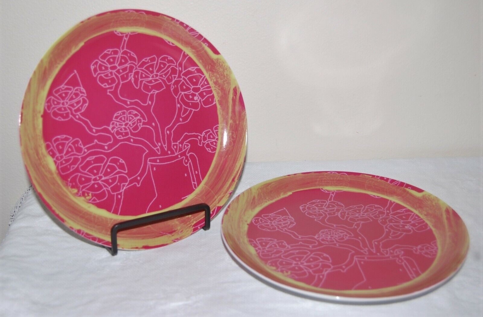 Set of 2 Trey Speegle 3 Reasons To Love You 8 inch Plates, #113 Complete Anthropologie