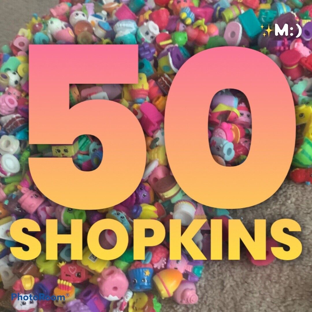 SHOPKINS!!! *Assorted Lot of 50* ;) Season 1 2 3 4 6 7 8 9 (MiniFigures) NoDupli Shopkins SHOPKINS