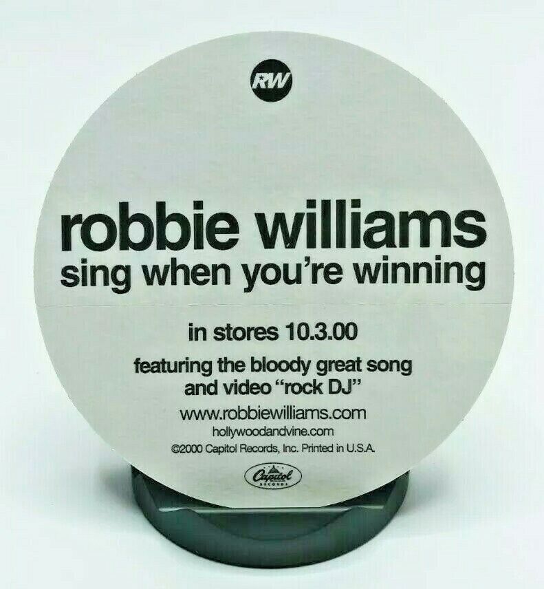Robbie Williams Take That Millennium UK CD Single Sing When Sticker UK Postcard Без бренда - фотография #12