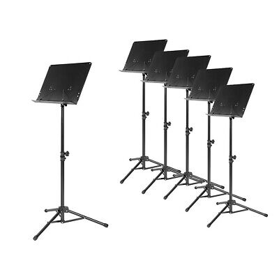 Musician's Gear Tripod Orchestral Music Stand 6-Pack, Black Musician's Gear MST50-6PACK