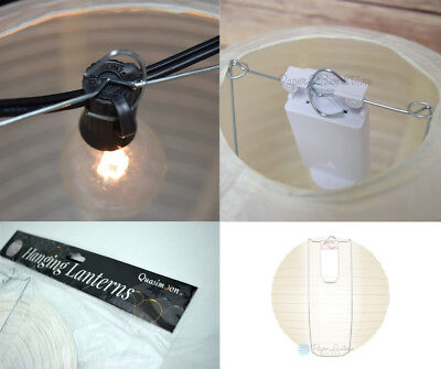(5-PACK) 14" White Round Paper Lantern, Crisscross Ribbing, Hanging Decoration Quasimoon 14IRR-WH-BP5 - фотография #4