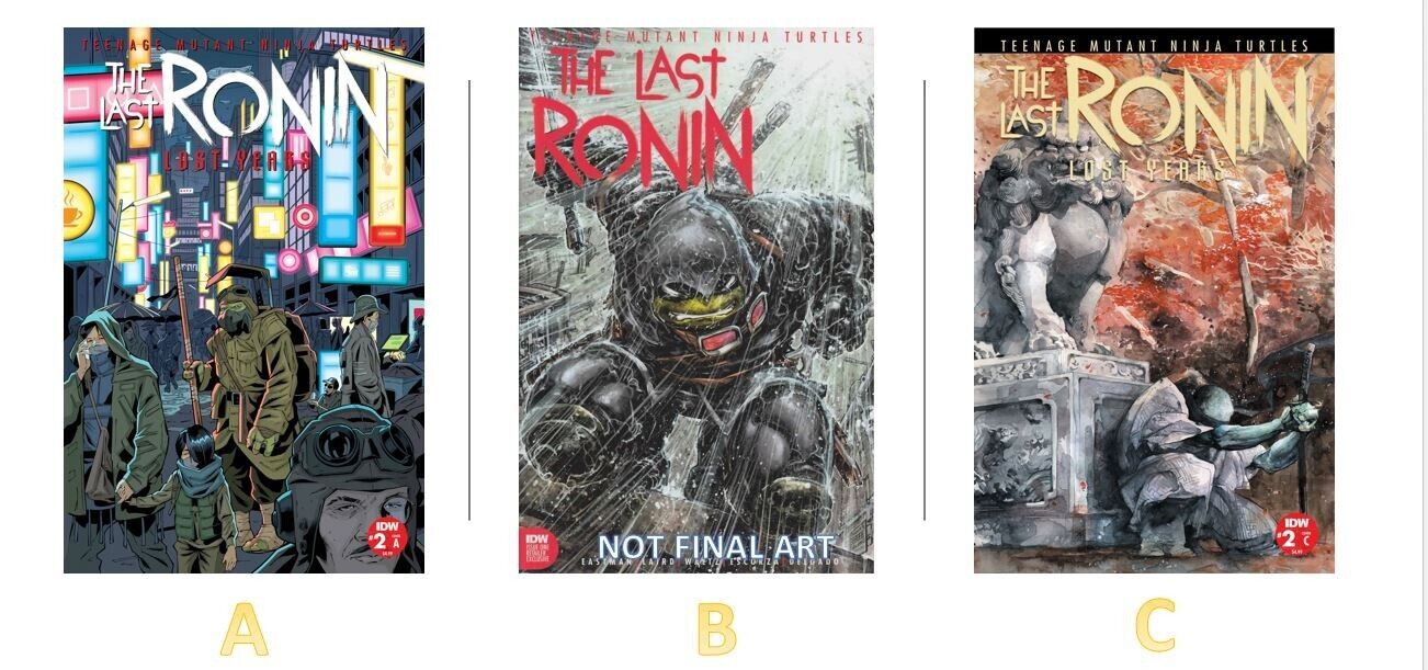 🔥Teenage Mutant Ninja Turtles: Last Ronin The Lost Years 2 A/B/C LOT IDW 2/23🔥 Без бренда