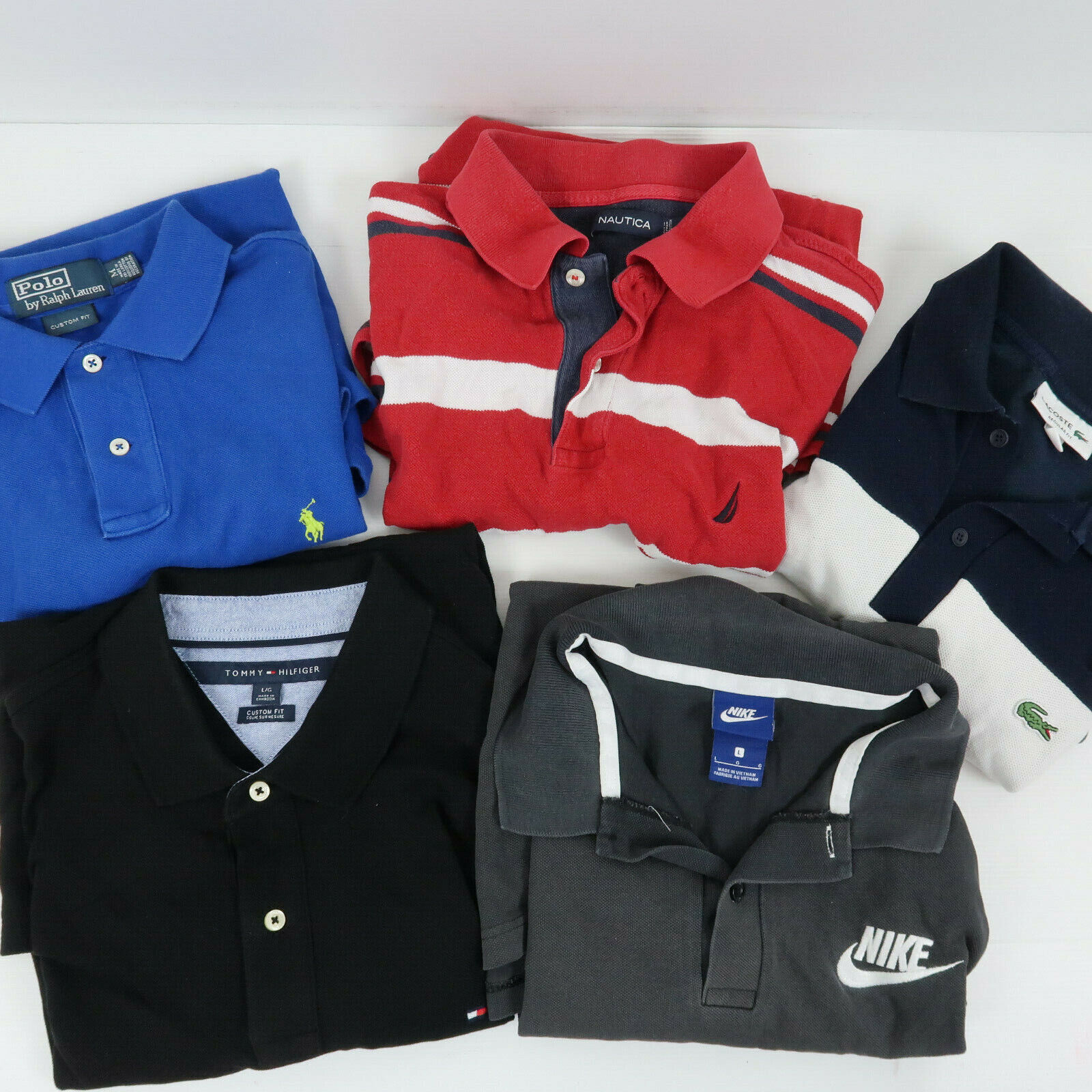 10x Mens Designer Polo / Golf Shirts Clothing Reseller Wholesale Bulk Lot Bundle Assorted Does Not Apply - фотография #2