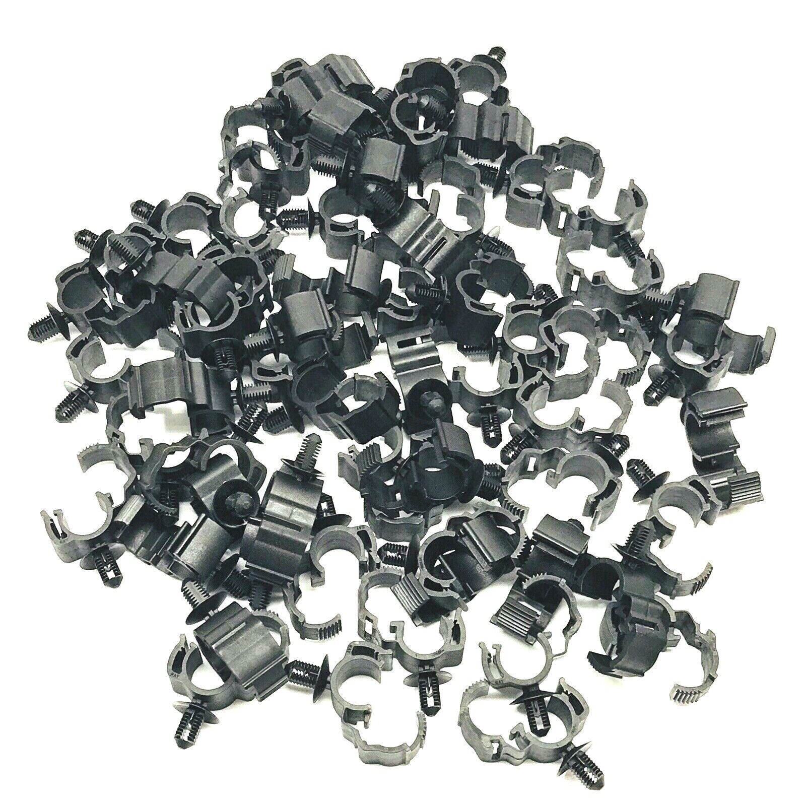 LOT OF 100 ARAYMOND 237096000 BLACK PLASTIC PLUG-IN CABLE CLIP - MANUAL LOCKING ARaymond 237096000 - фотография #8