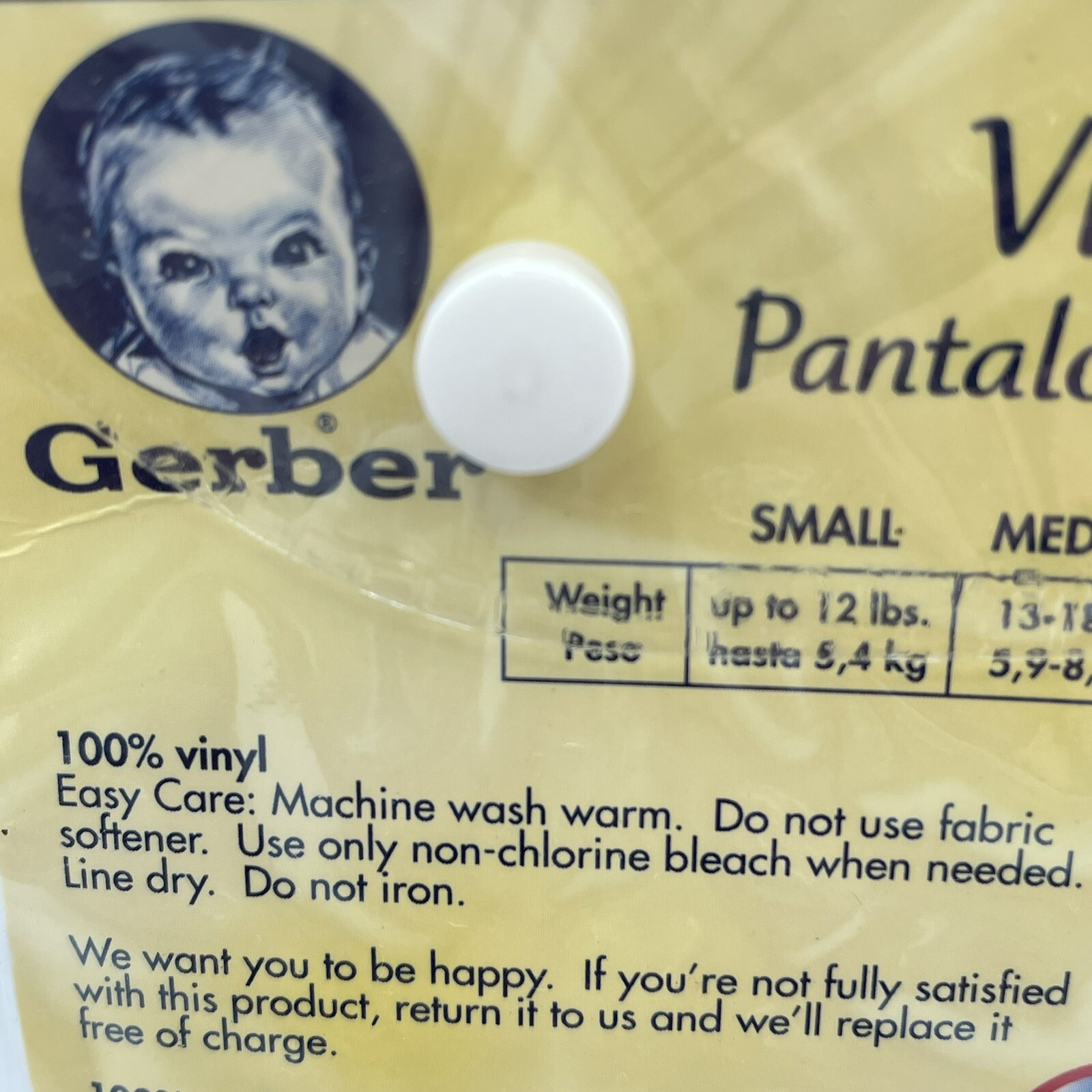 Gerber Vinyl Baby Diaper Covers Pants Size Extra Large 3 Pack White NOS Gerber 5353-0879 - фотография #4