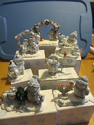 NEW  7 Encore Snow Buddies - Figurines - Holiday - Chanukah - Christmas - all 7 Без бренда - фотография #7