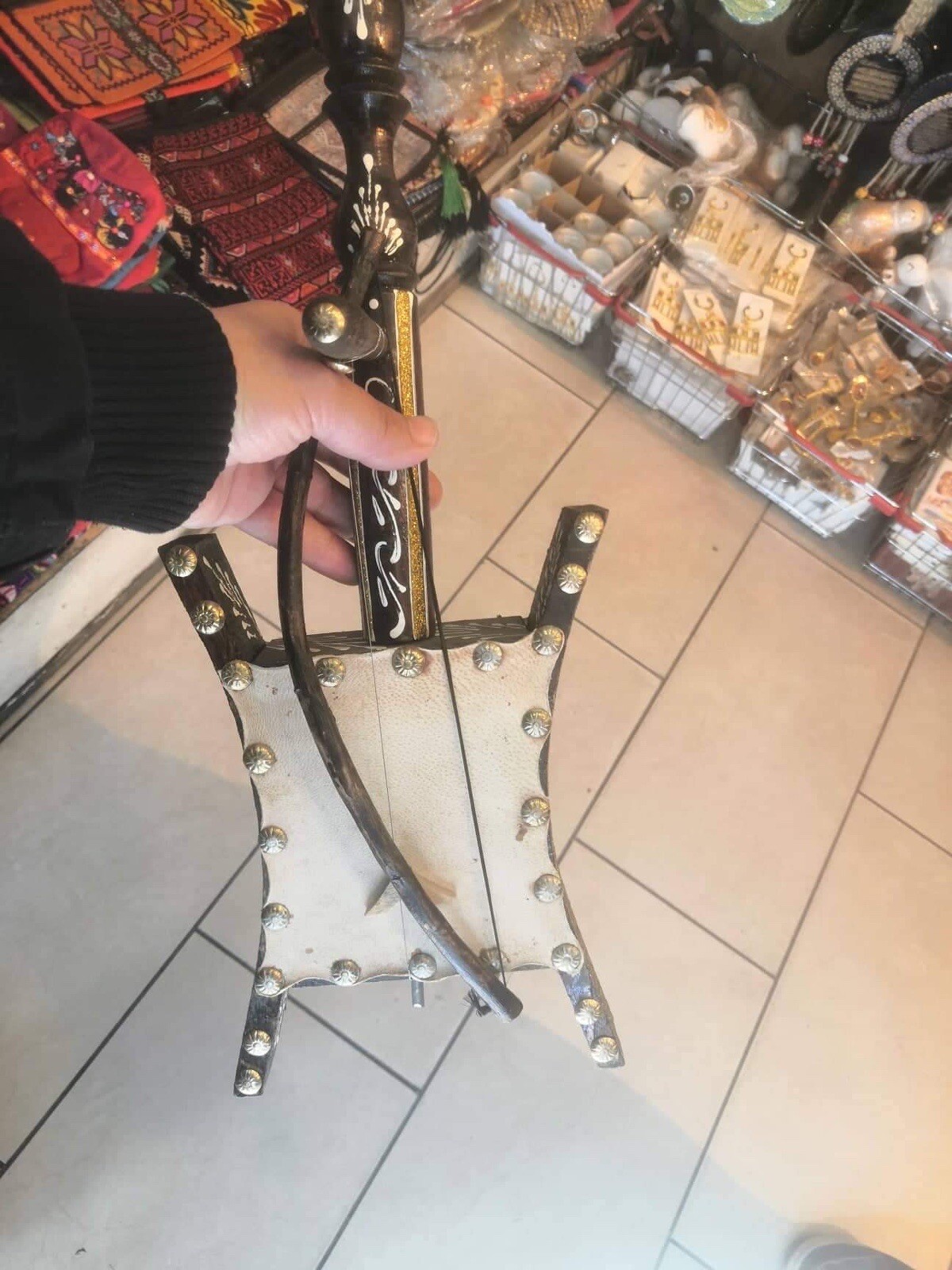 RABAB String Instrument Bidouin Music Wooden Jordan Desert Rababa Decoration 18" RABAB Does Not Apply