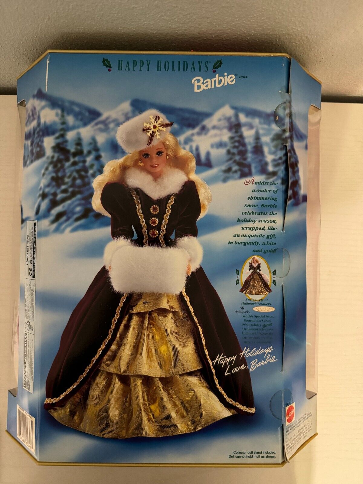 1995 Holiday Barbie -NRFB, never opened, no damage Mattel - фотография #2