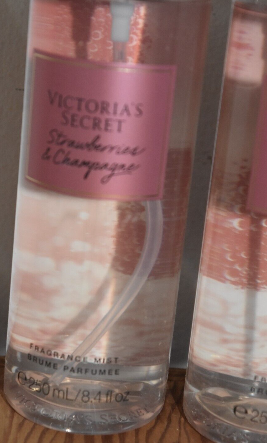 2 New Victoria's Secret Strawberries & Champagne Body Mist Lot Free Shipping VICTORIA'S SECRET 26546829 - фотография #8
