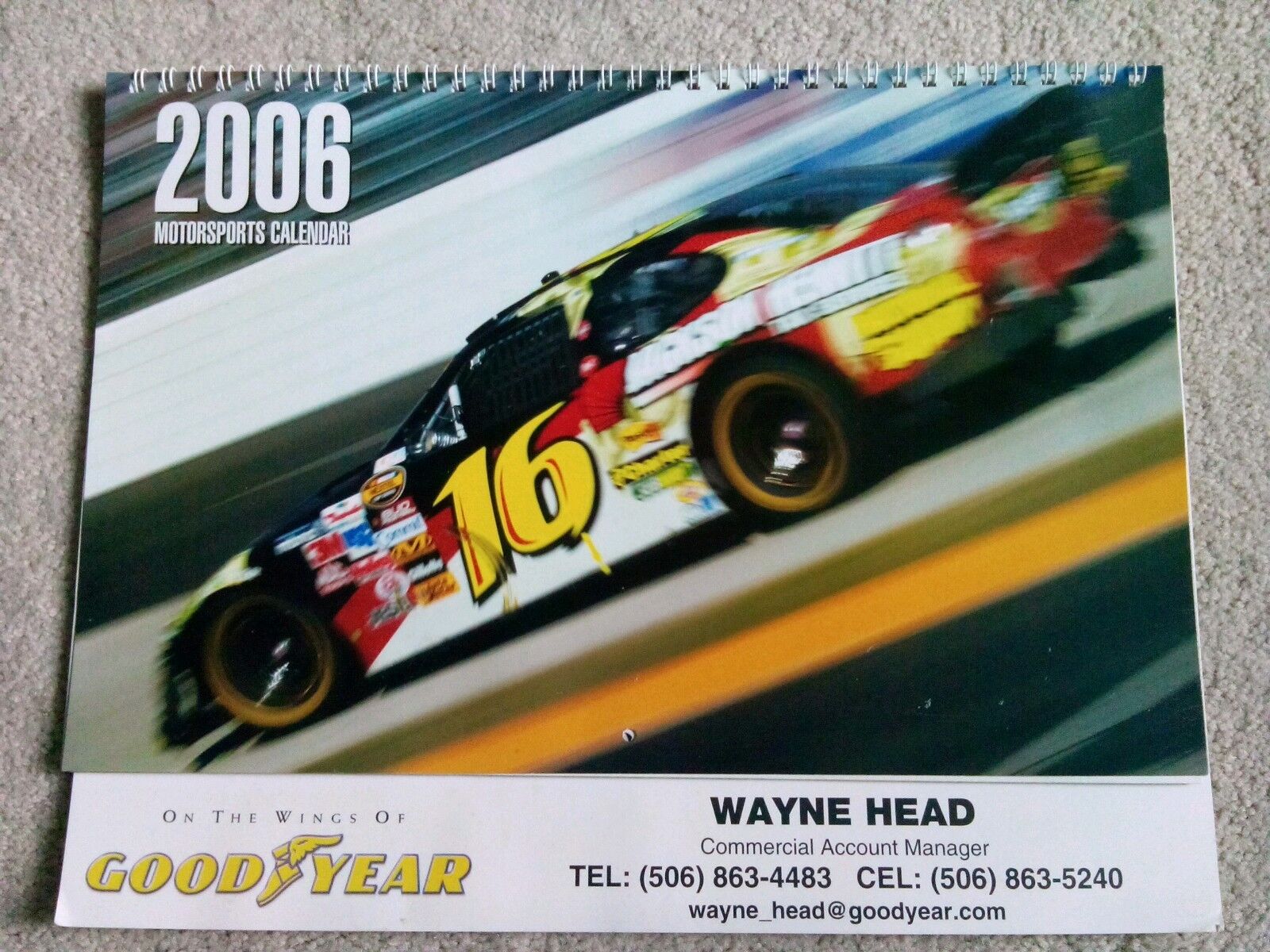 Lot of 7 Vintage Motorsports Calendars (1) 2006, (2) 2007, (4) 2008 Goodyear Goodyear - фотография #2