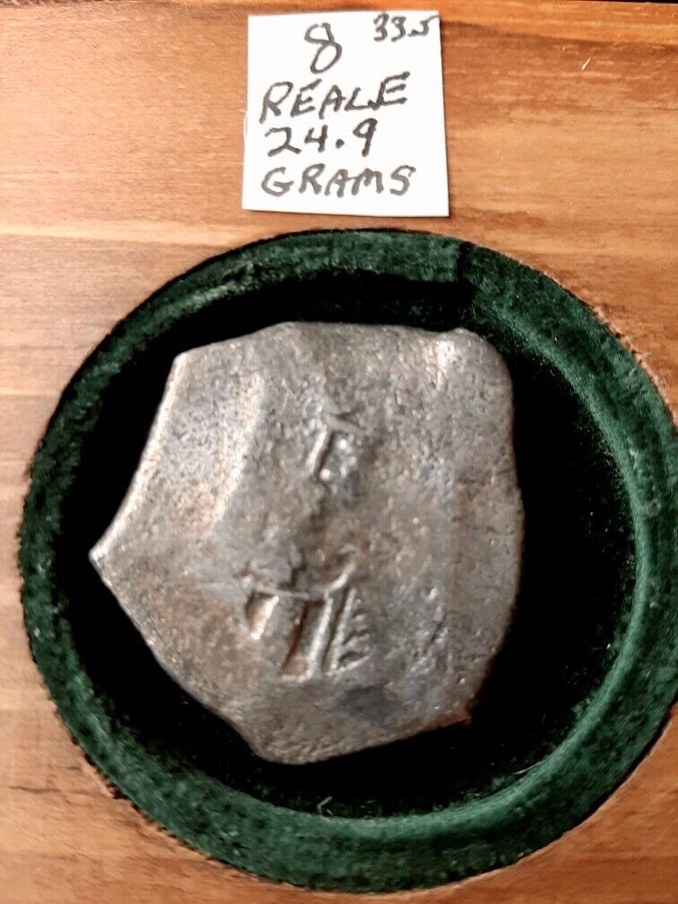 1715 Shipwreck Four Authent Reale Silver Cob Coins Sunken Spanish Treasure Fleet Без бренда - фотография #8