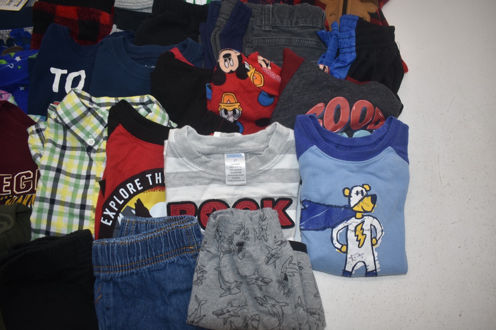 Wholesale Bulk Lot of 30 Boys Size 2T Mixed Season Tops Pants Bottoms Shirts Mixed Brand - фотография #5
