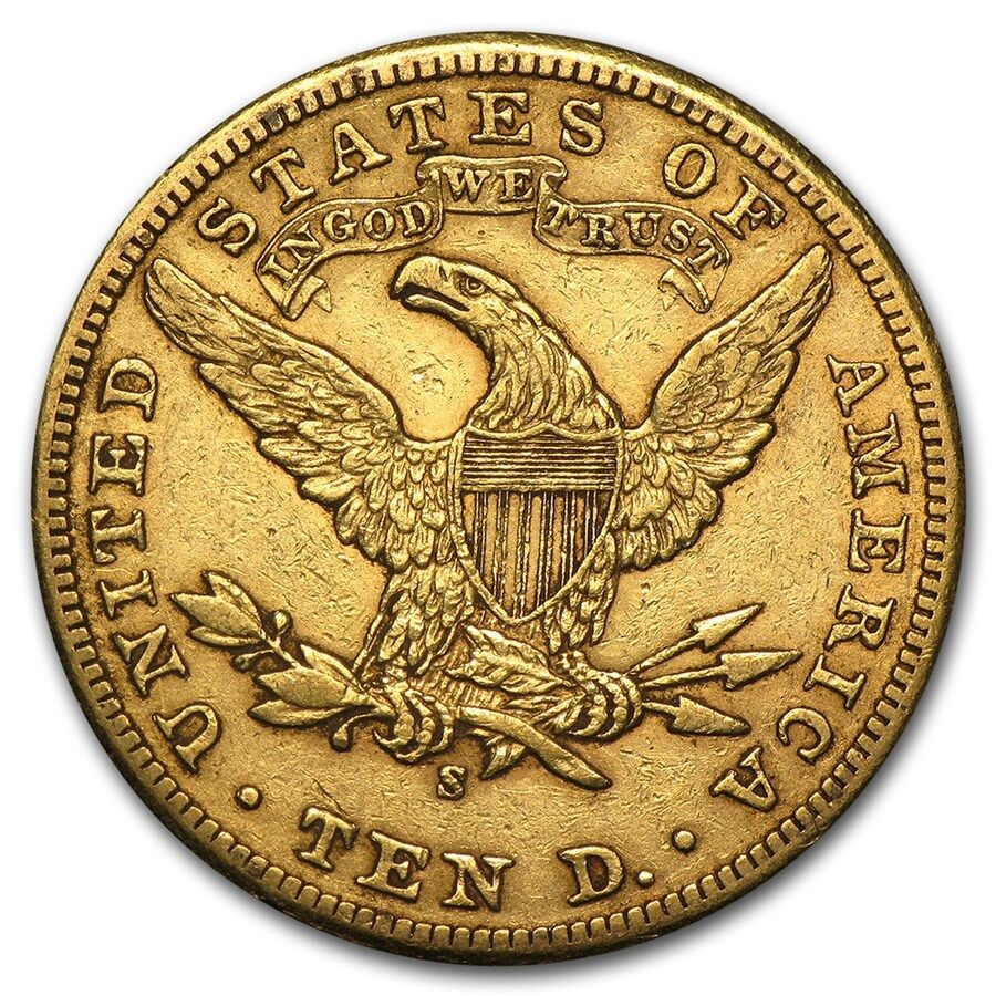 $10 Liberty Gold Eagle XF (Random Year) - SKU #160047 US Mint 160047 - фотография #2