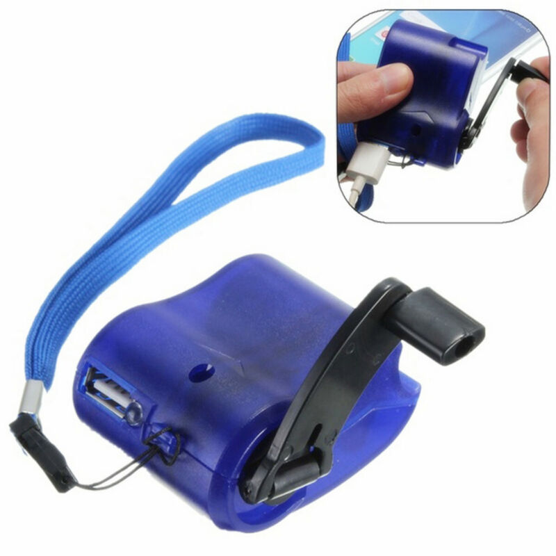 Emergency Power Hand Crank Phone Charger Manual USB Charging Dynamo Generator Unbranded Does Not Apply