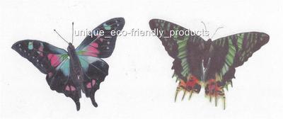 LOT OF 2 COLORFUL BUTTERFLIES Temporary Tattoo Unbranded