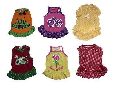 Girl Female Dog Clothes Costumes Dress Size SMALL Halloween Santa Lot of 6 pc Simple Wag Glamour to the Bone & others Does not apply