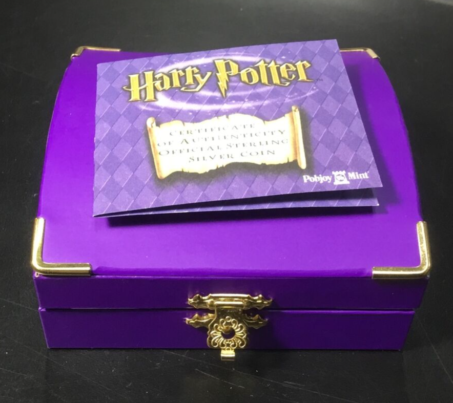 HARRY POTTER, HERMIONE & RON WEASLEY 2002 SILVER 1 CROWN Pobjoy Mint U.K. .925 Harry Potter - фотография #8