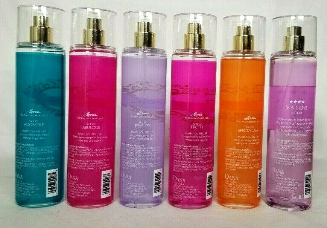 DANA Fragrance Body Spray Mist 8 fl oz each (6 Assorted Flavors) Perfect GIFTS Dana 15699 - фотография #3