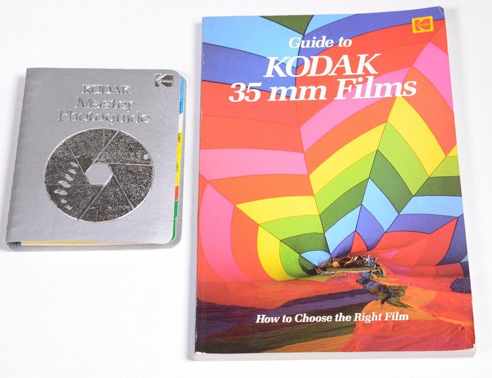 Lot of (2) KODAK Guide to 35mm Films & KODAK Master Photoguide Nikon