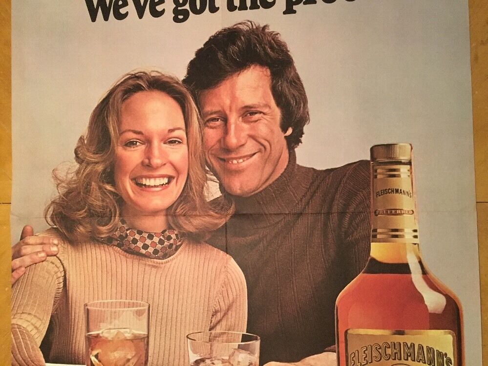 Fleischmann's Vintage Poster Advertisement Whiskey Liquor Pin-up 1975 Original Без бренда - фотография #3