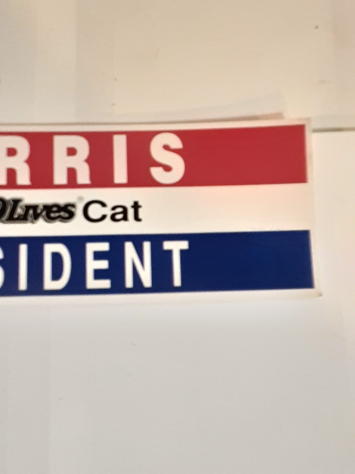 VINTAGE 1992 MORRIS THE 9 LIVES CAT FOR PRESIDENT BUMPER STICKER 12" × 3" Без бренда - фотография #4