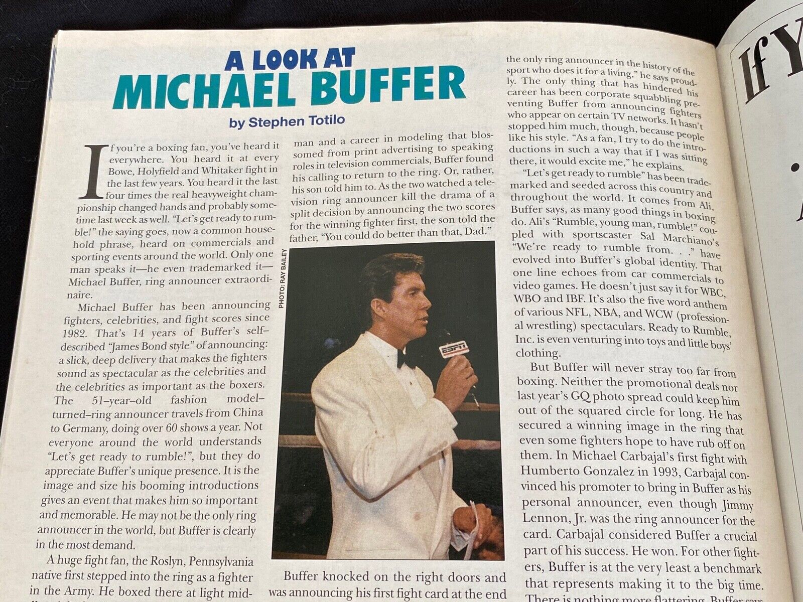 OSCAR DELA HOYA "FIGHER OF THE YEAR"- BOXING DIGEST (2/96) + BUDWEISER PROMO Boxing Digest & Budweiser - фотография #12