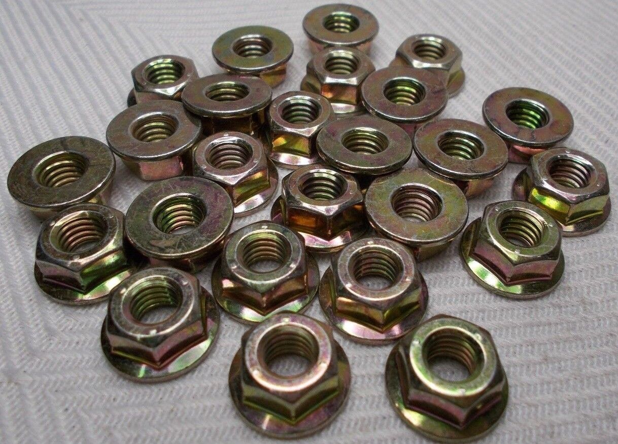 M6 6mm X 1.00 Coarse Thread Flange Nut Lot Of 25 Nuts Unbranded/Generic Does Not Apply - фотография #2