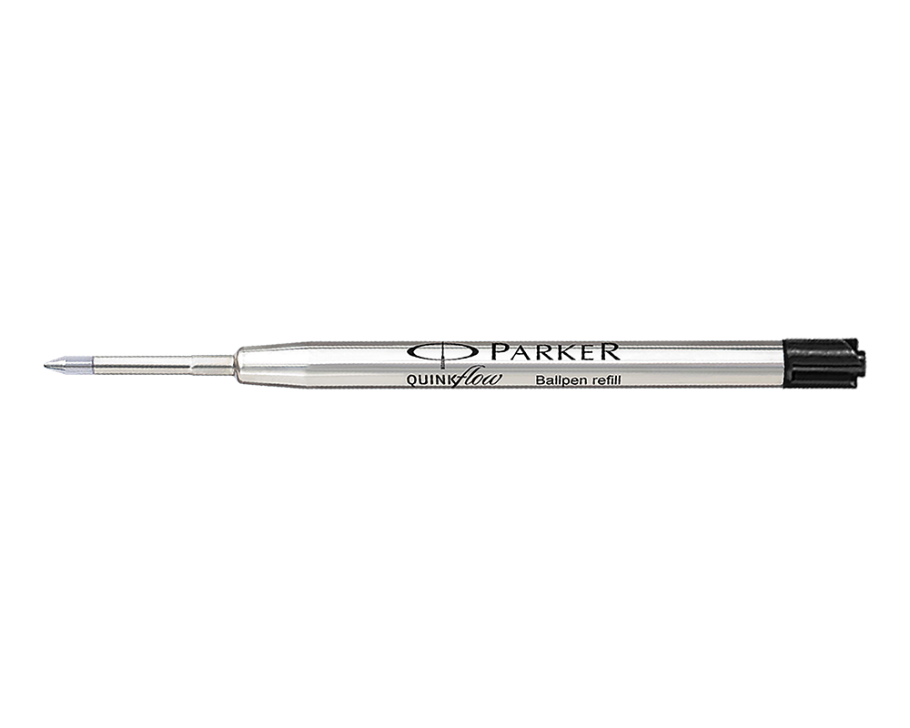 5 X Parker Quink Flow Ball Point Pen BP Refill Refills Black Ink Medium Nib New PARKER 9000017713 - фотография #4