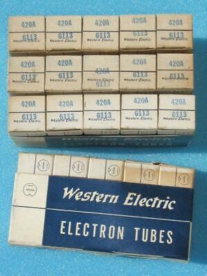 WE 420A Western Electric AUDIO PREAMP TUBE   X  5 Western Electric WE 420A