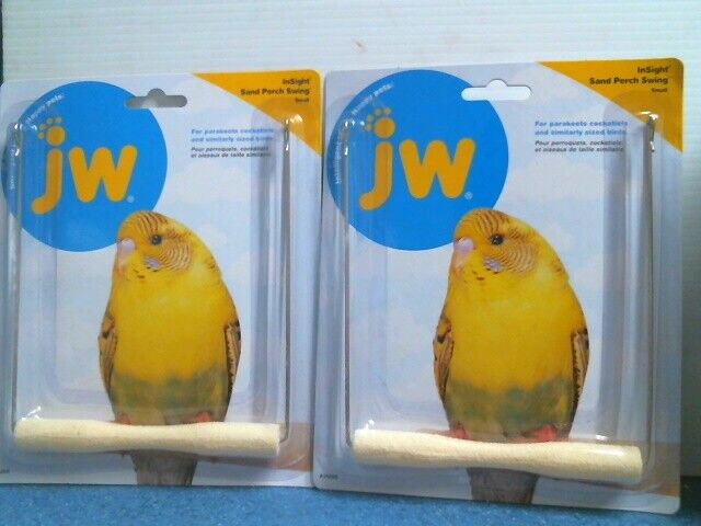JW Insight Sand Perch Swing Parakeet Cockatiels Assorted Colors, Lot of 2, FS  JW 31205