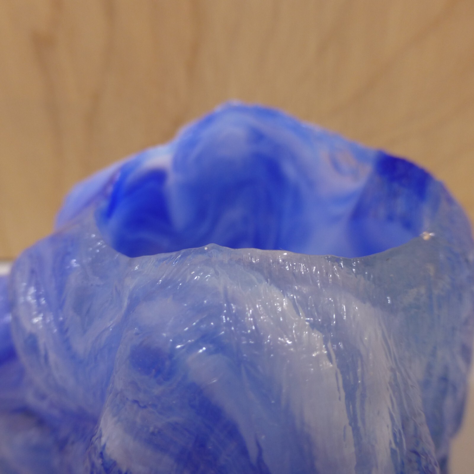 Joe St Clair COBALT BLUE WHITE SLAG Glass DOG HEAD TOOTHPICK MATCH HOLDER Summit Без бренда - фотография #5