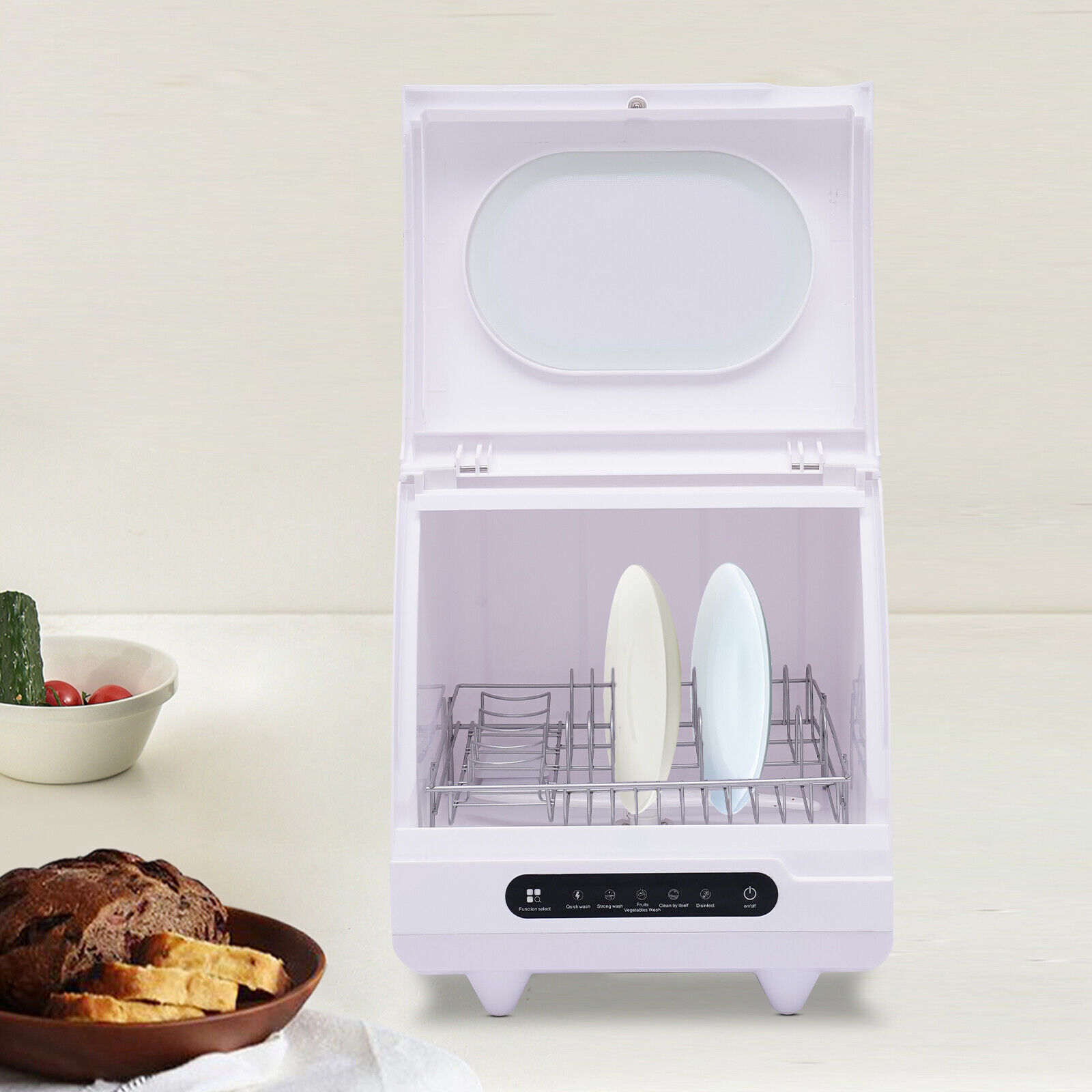 1200W Automatic 5 Programs Portable Countertop Dishwasher Dish Washing Machine Unbranded / - фотография #3