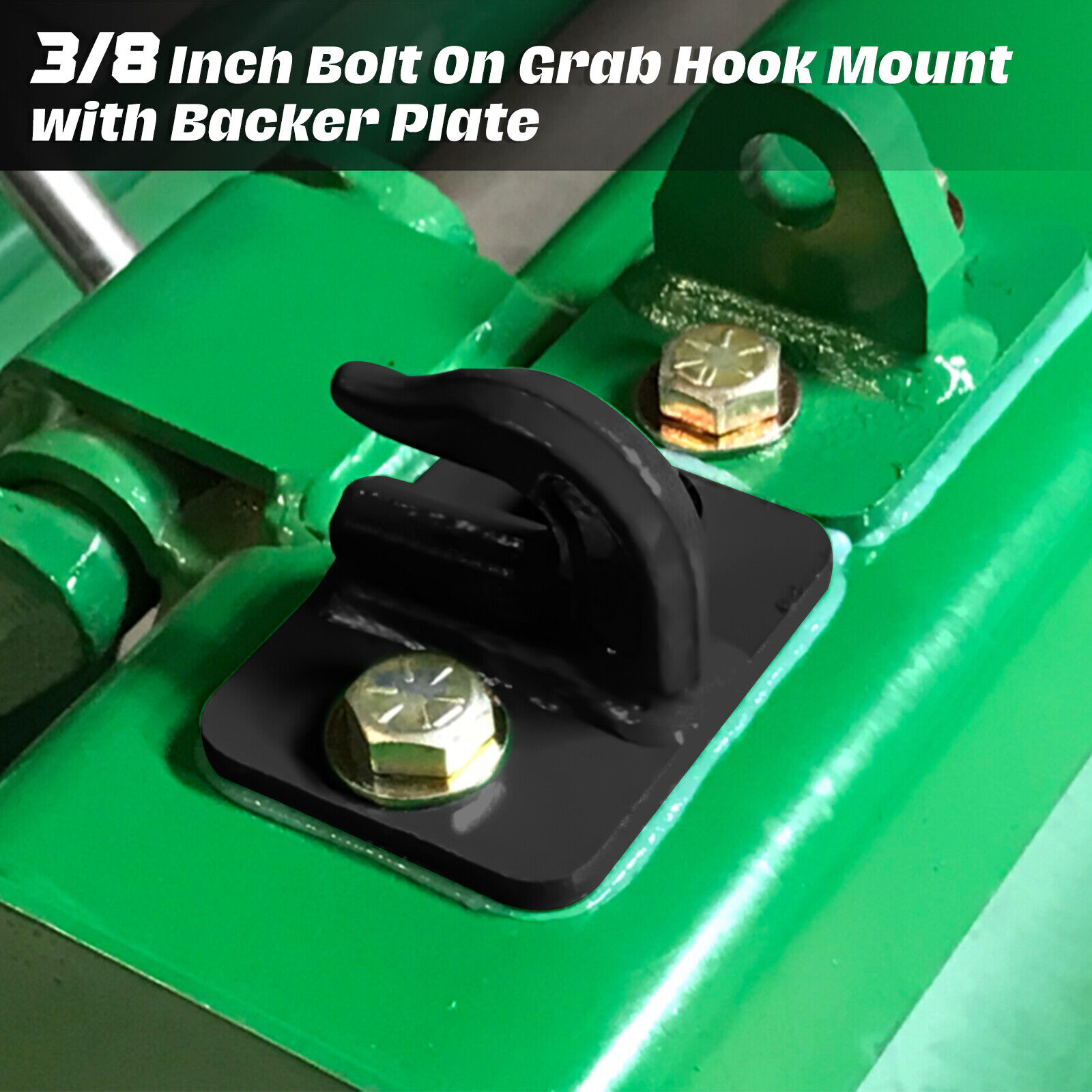 3/8" Bolt On Grab Hooks For Loader Tractor Bucket Heavy Duty Steel Pack Of (2) EBESTTECH Does Not Apply - фотография #3