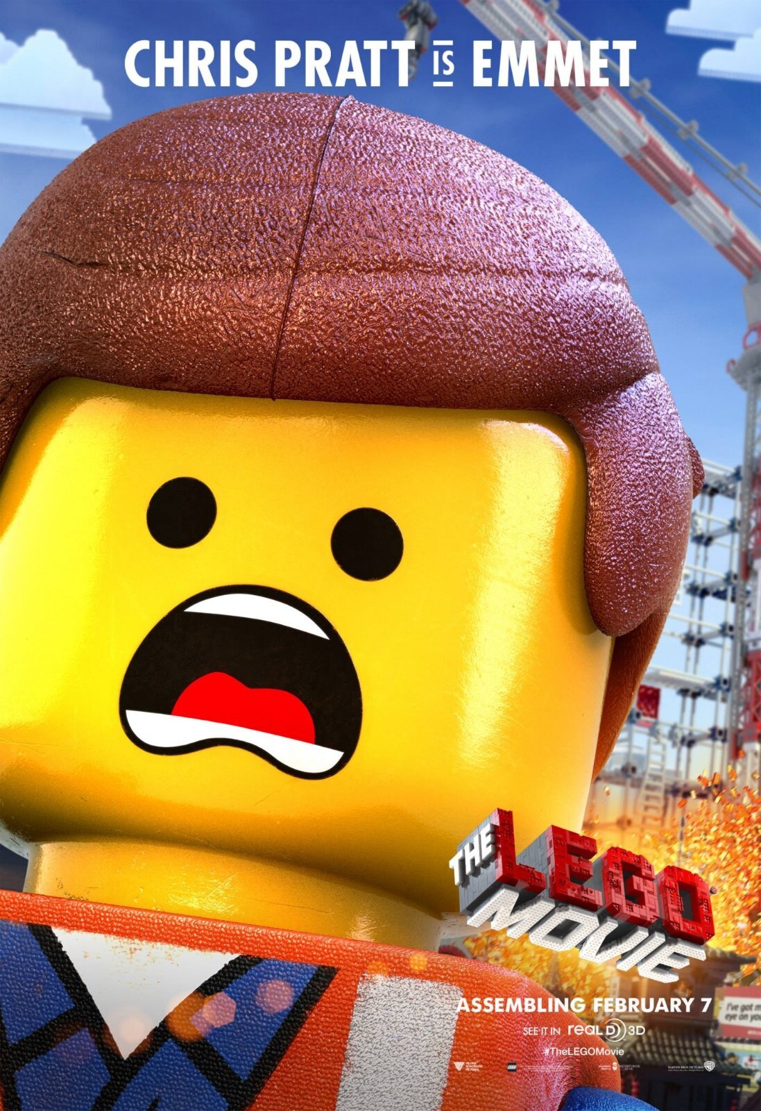 2014 The LEGO Movie Poster 11X17 Emmet Wyldstyle Lord Business Vitruvius Batman Без бренда - фотография #3