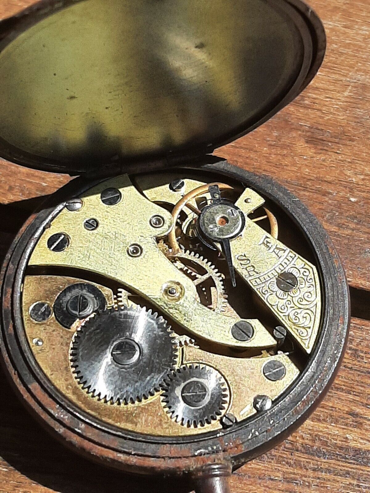 Cyma Pocket Watch & Antique Swiss Pocket Watch For Parts or Repair Lot x 2 CYMA - фотография #8