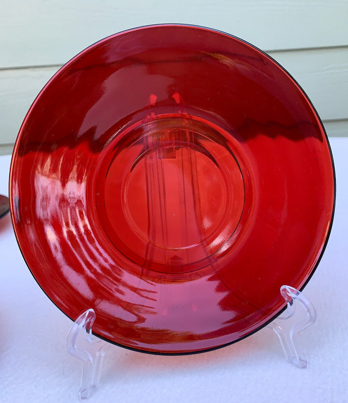 Anchor Hocking Royal Ruby red sets 4 cups and saucers see description below Anchor Hocking - фотография #6